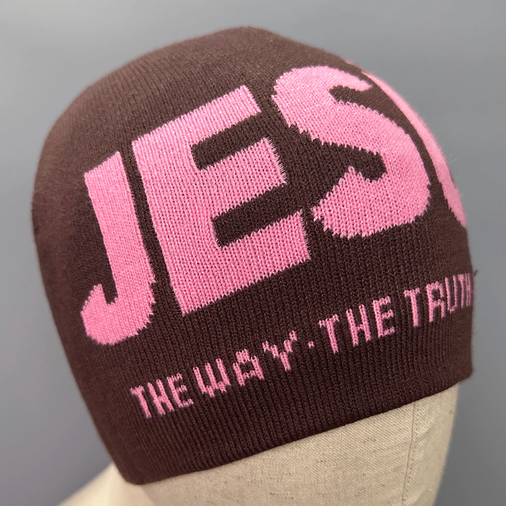 Jacquard Alphabet JESUS  Knit Hat Autumn/Winter Outdoor Thermal Hat Unisex Pullover Hat