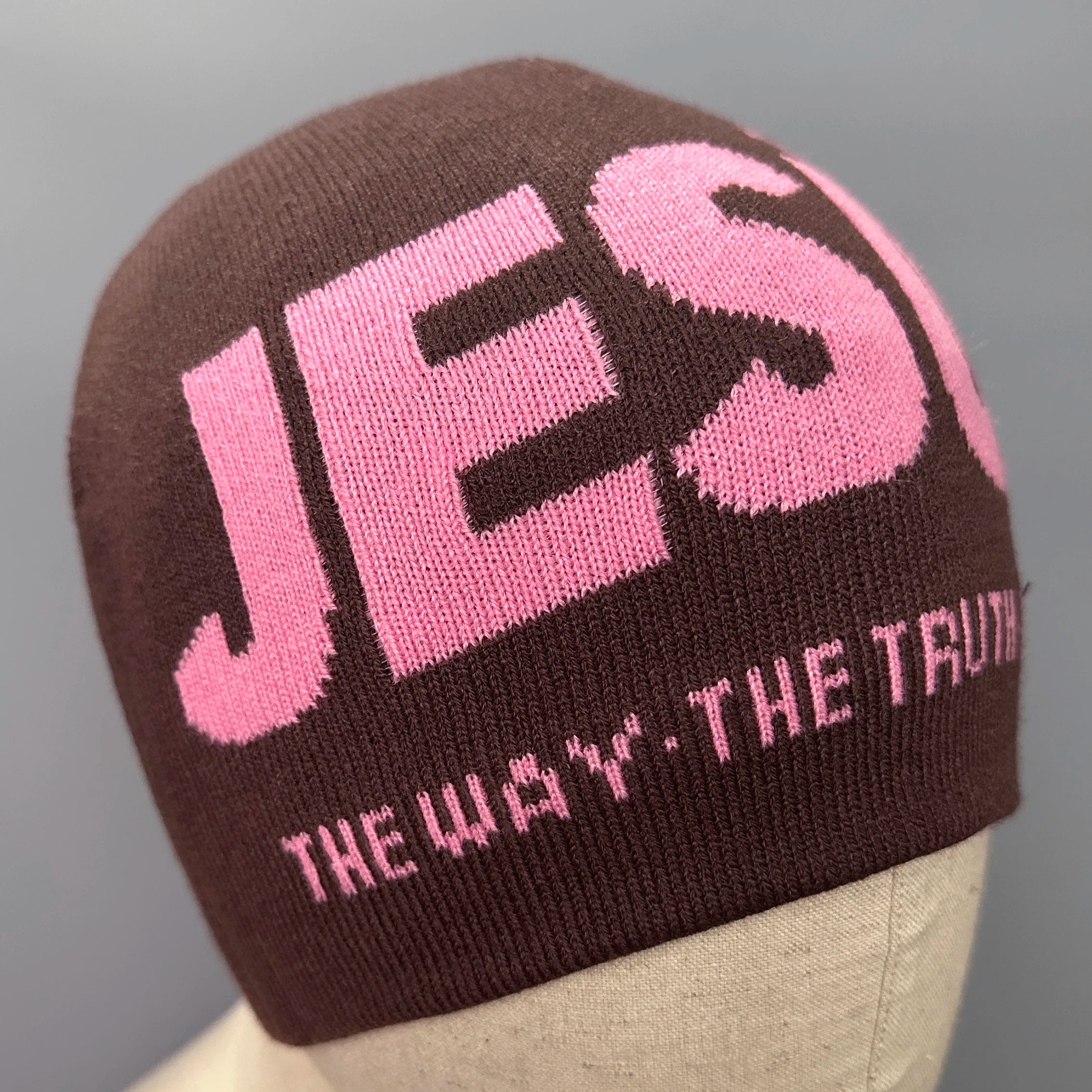 Jacquard Alphabet JESUS  Knit Hat Autumn/Winter Outdoor Thermal Hat Unisex Pullover Hat