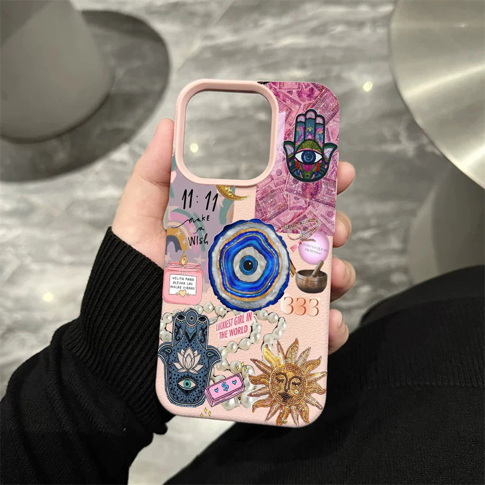 Hamsa & Evil Eye Collage Phone Case