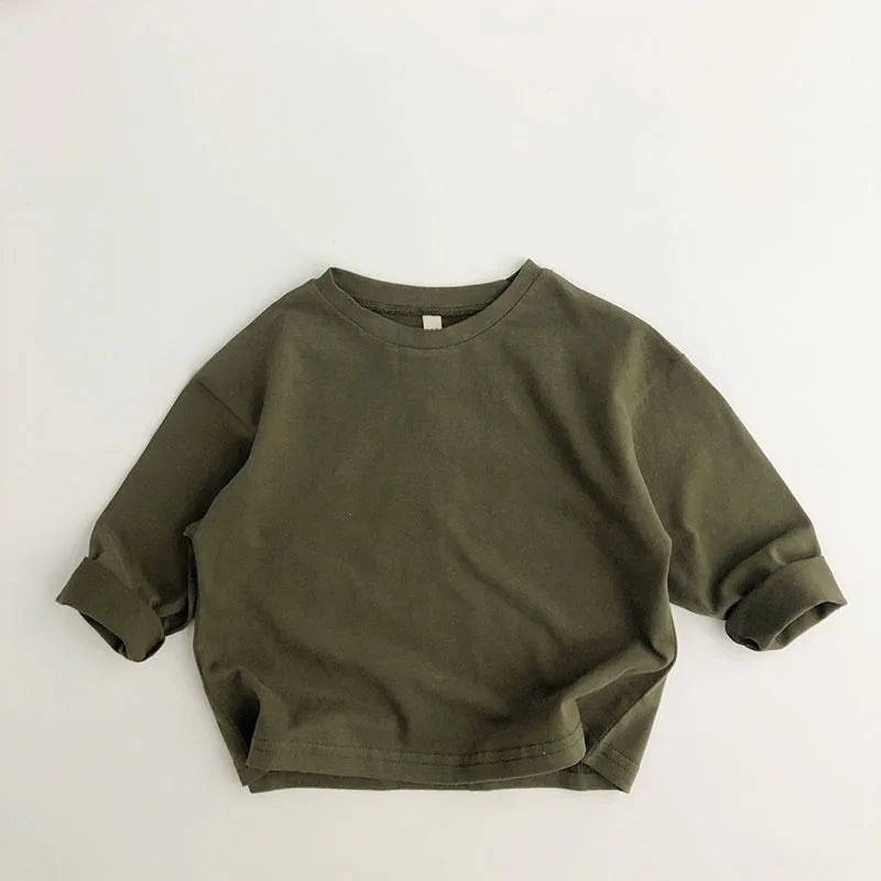 Children' Clothing Pure cotton Long Sleeve T-shirts Baby Boy Girl Tops Kids T-shirt Cotton Spring Tee Shirts Baby Boy Clothes