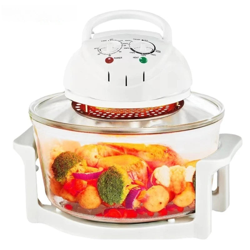 12L Air Fryer Oil-free Electric Fryers Visible Household Automatic Oven Deep Fryer Multifunctional Cooker French Fries Pan 220V