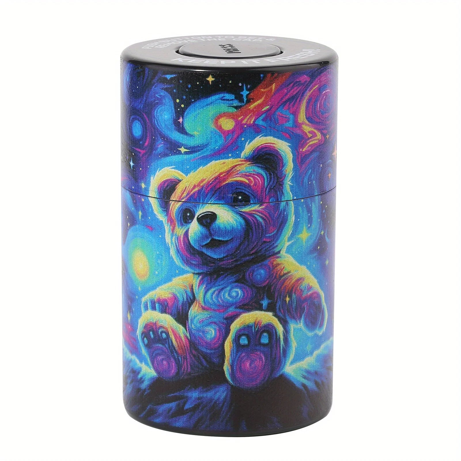 Cartoon Printing Plastic Air Tight Can Vacuum Sealed Tobacco Jar
