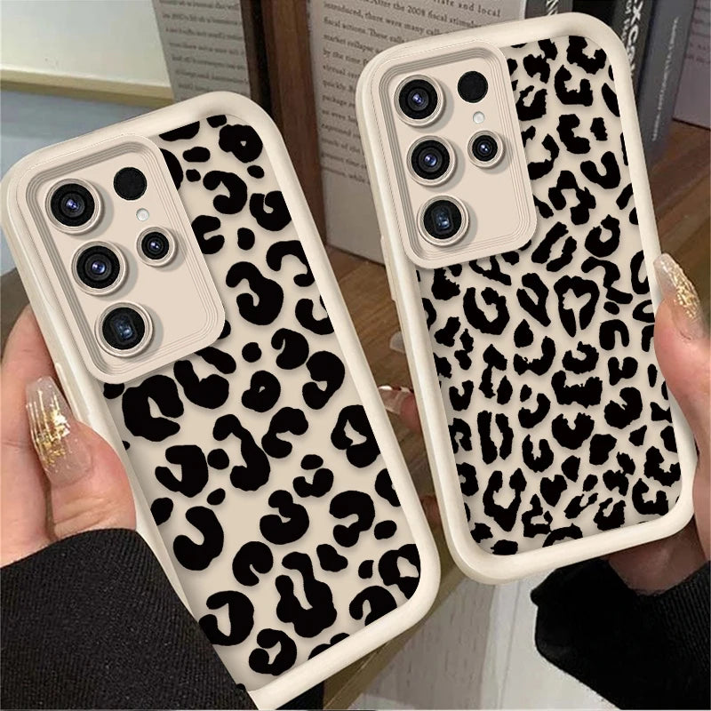Leopard Print Silicone Case – Samsung Galaxy