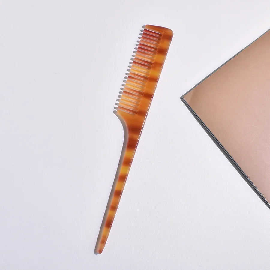 1PC multi-colored acetic acid portable tip tail comb for various hair lengths for travel and home use