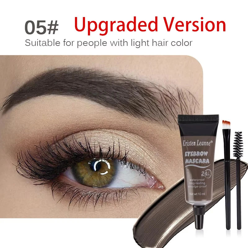 Professional Eyebrow Enhancers Cream Women Natural Liquid Dyeing Eyebrow Set Brow Tattoo Pigments Lasting Waterproof Eyebrow Gel
