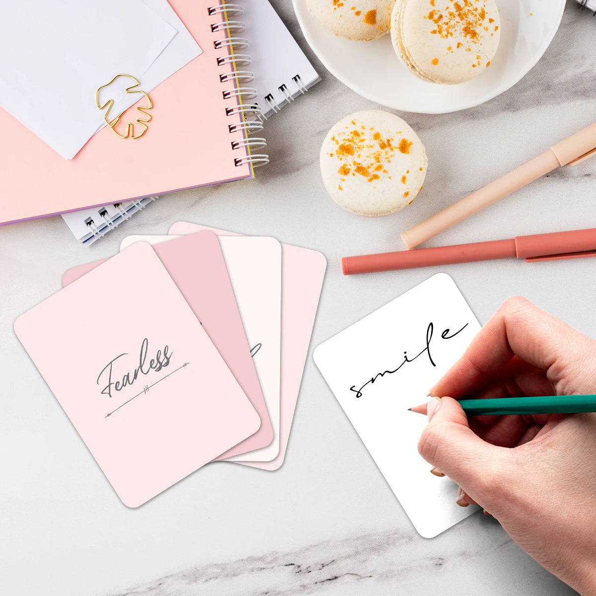 30Pcs Motivational Inspirational Quote Cards For Birthday Gift Office Supplies Printing Products Business Flowers Accessories
