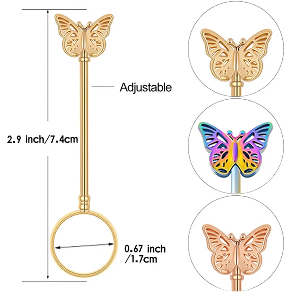 Butterfly Cigarette Holder Ring Rack Finger Clip Smoking Cigarette Clip Rack Hand Ring Cigarette Ring Holder Rack Clip