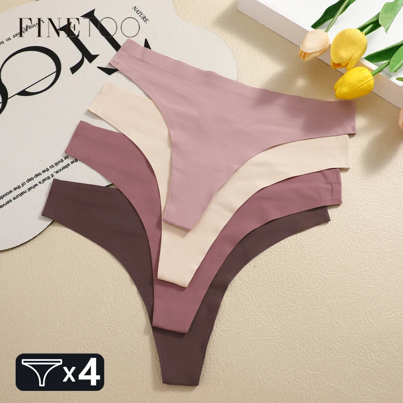 Ice Silk Thong Set (4-Pack)