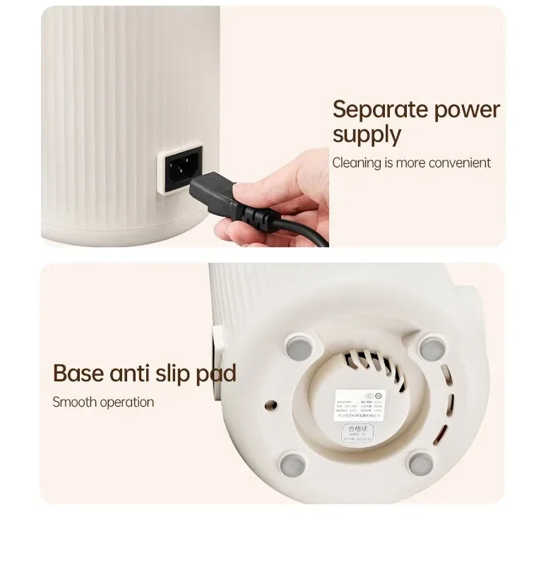 1200ML Electric Soybean Milk Machine Automatic Intelligent Food Blender Filter-free Soy Milk Maker Rice Paste Maker Kettle EU/US