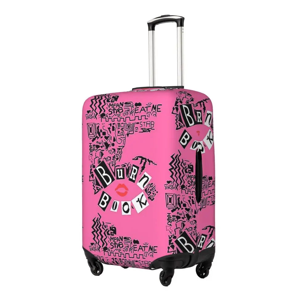 Burn Book - Mean Girls Suitcase Cover Protection Elastic Travel Luggage Protector Covers for 18-32 Inch