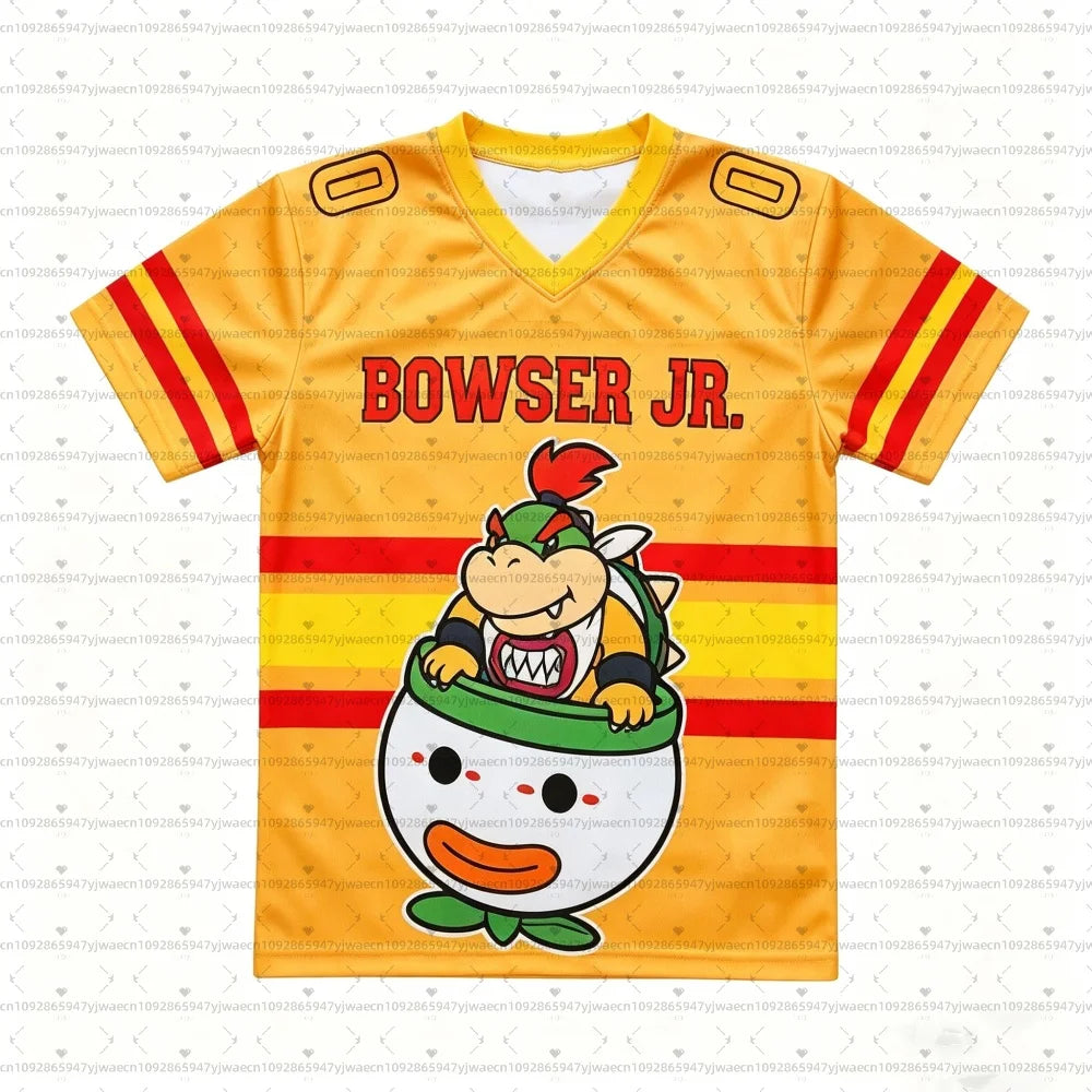 26 Men Women Super Mario Bros Yoshi Peach T Shirt Kids Summer Dress Boy T-Shirt Men Women Short Sleeve Top Short Sleeve T-Shrit