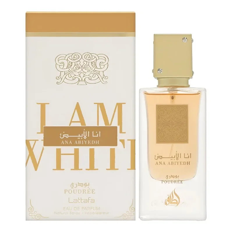 Lattafa Ana Abiyedh Eau de Parfum Spray Unisex 60ml Original Arab Perfumes Lasting Wood Spicy Floral Pheromones Perfume Cologne