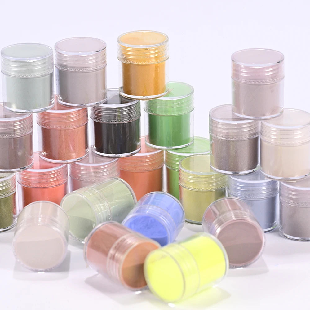 24Pcs/Set Nail Acrylic Powder Multi-Colors Professional Nails Crystal Pigment Dust for Nail Art Extension Carving Dipping Powder