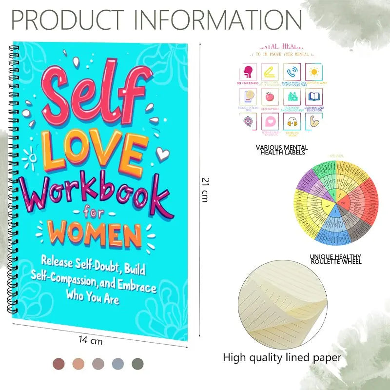 Women's Personal Growth and Self Care Workbook,Release Self Doubt,Build Confidence,Embrace Compassion and Love Yourself