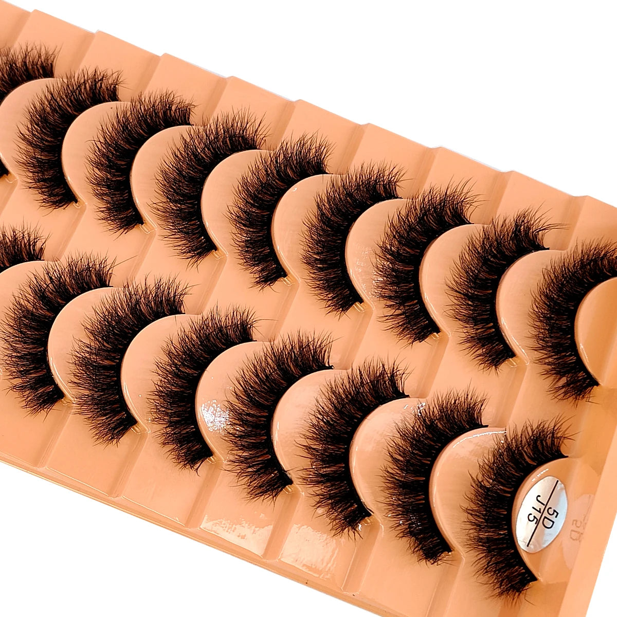 HBZGTLAD 10 Pairs Faux Mink Eyelashes Handmade False Eyelashes Natural Nude Makeup Simulation Cross Messy Eye 3D Curly Eyelashes