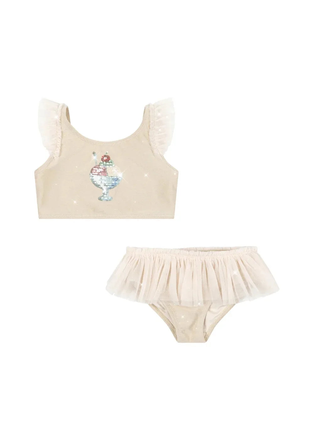 Clothing Kids Mother & Swimsuit 2026 Summer Swimwear Girls Lace Beach Wear Print Ruffle Princess Children Bikinis Sets Monokini