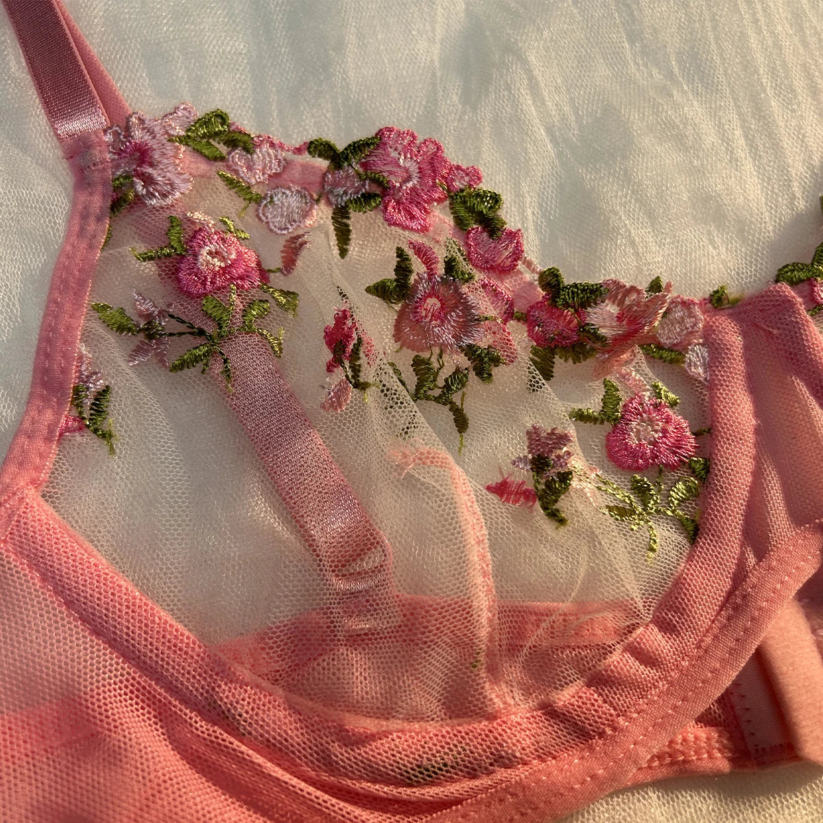Fairy Embroidery Bra & Brief Set