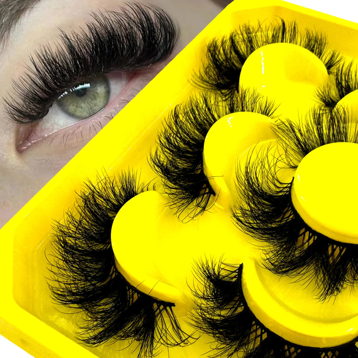 MKYDCG New Fluffy long lashes 3D Faux Mink Lashes Natural False Eyelashes Dramatic Soft Volume Lashes Eyelash Extension Makeup