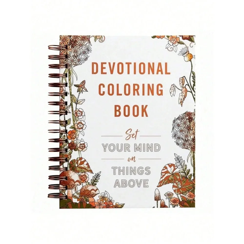 Devotional Coloring Book, 75 Inspiring Illustrations for Hope & Stress Relief, New Year Gift & Back to School Art Activity