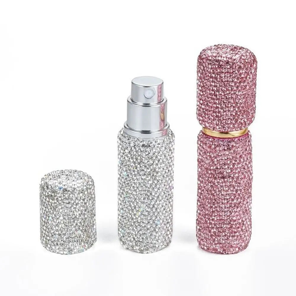 10ml Atomizer Travel Sub-bottling Portable Mini Diamond Glass Refillable Perfume Bottle Spray Pump Empty Cosmetic Container
