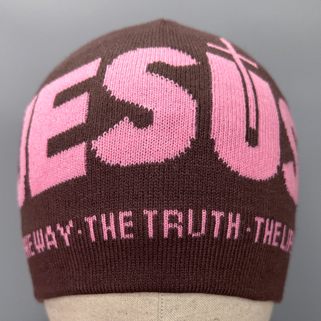Jacquard Alphabet JESUS  Knit Hat Autumn/Winter Outdoor Thermal Hat Unisex Pullover Hat