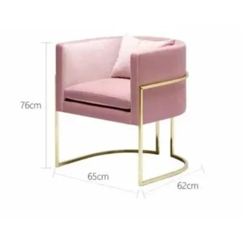 Premium Marble Nail Art Beauty Table and Chair Set Nordic