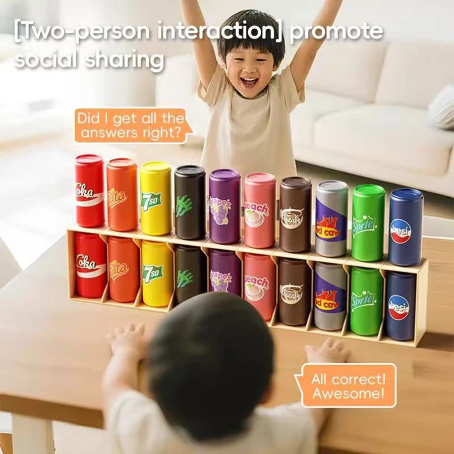 20pc Bottle Guessing Beverage Match Memory Exercise Logical Thinking Reasoning Board Game Beneficial Intelligence Toy Party Game