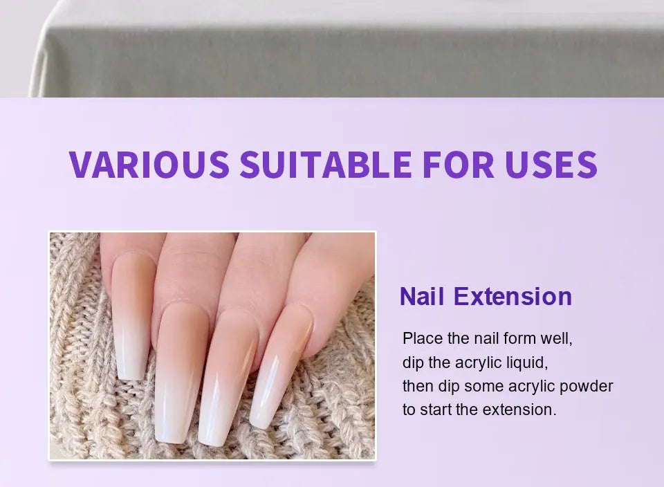 Limegirl Nail Acrylic Liquid Monomer Crystal 40ml/75ml/120ml/240ml for Nail Art Acrylic Powder Extension Professional Manicure