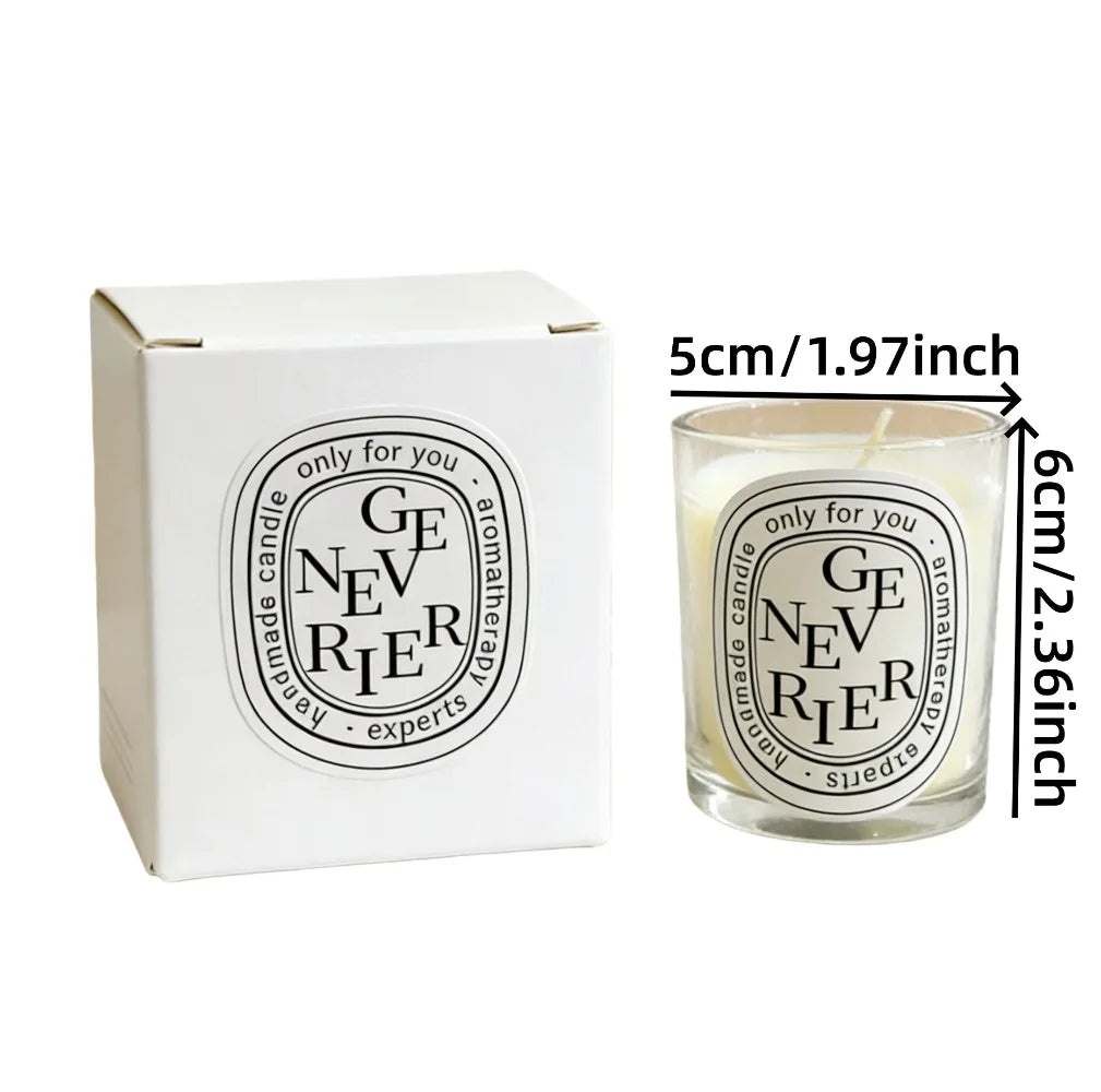 New Fragrance Scented Candle Romantic Gift Transparent Jar Aromatic Candles Light for Wedding Guest