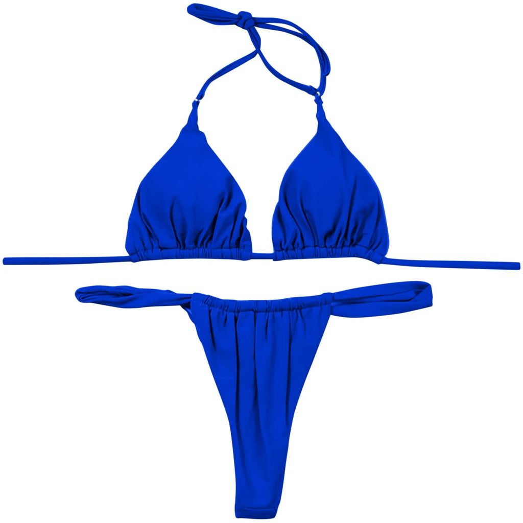 High Two Up Bikini Piece Up Women Cut Lace Solid Sexy Swimsuit Set Push Swimwears Tankinis Set Swimming Suit Women Bikini