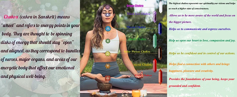 10PCS Natural Amethyst Spiritual Gem Set Hexagonal Spiritual Healing Stone Rose Quartz Crystal Wand Balance Chakra Meditation