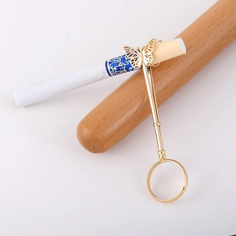 Butterfly Cigarette Holder Ring Rack Finger Clip Smoking Cigarette Clip Rack Hand Ring Cigarette Ring Holder Rack Clip