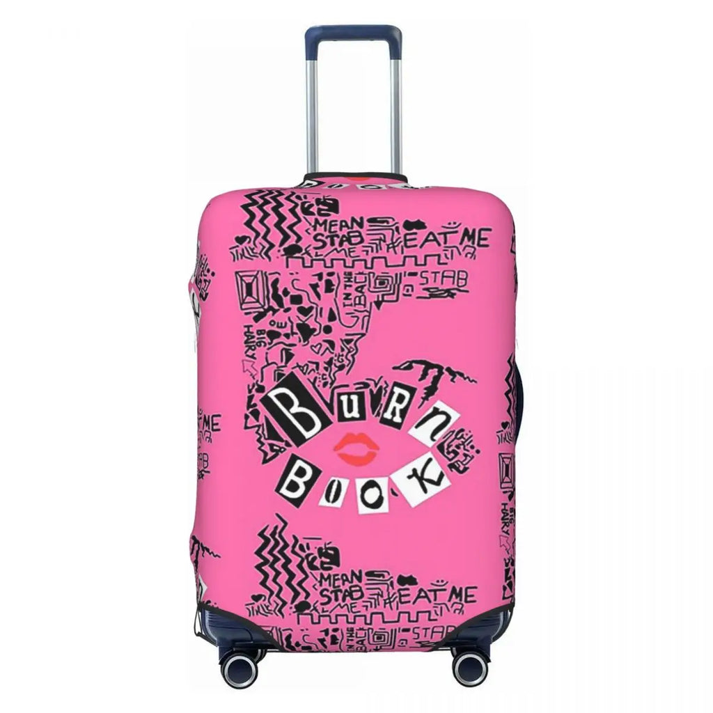 Burn Book - Mean Girls Suitcase Cover Protection Elastic Travel Luggage Protector Covers for 18-32 Inch