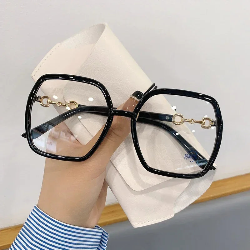 Myopia Glasses for Women and Men New Oversized Square Eyeglasses 0 To -4.0 Очки для близорукости