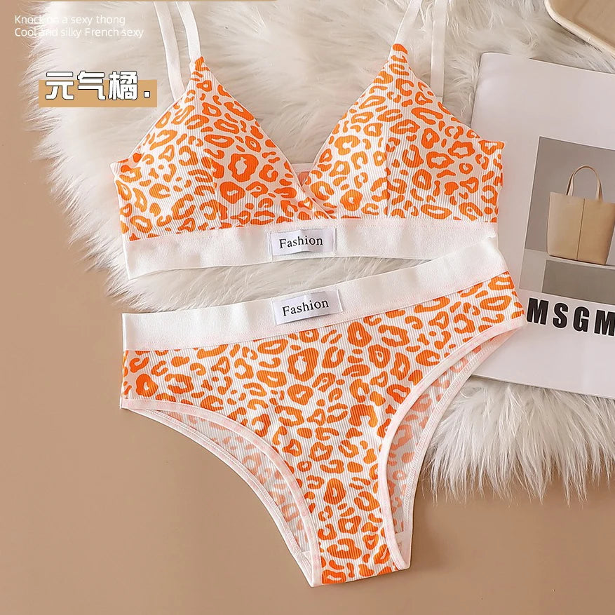 Leopard Seamless Bralette & Panty Set