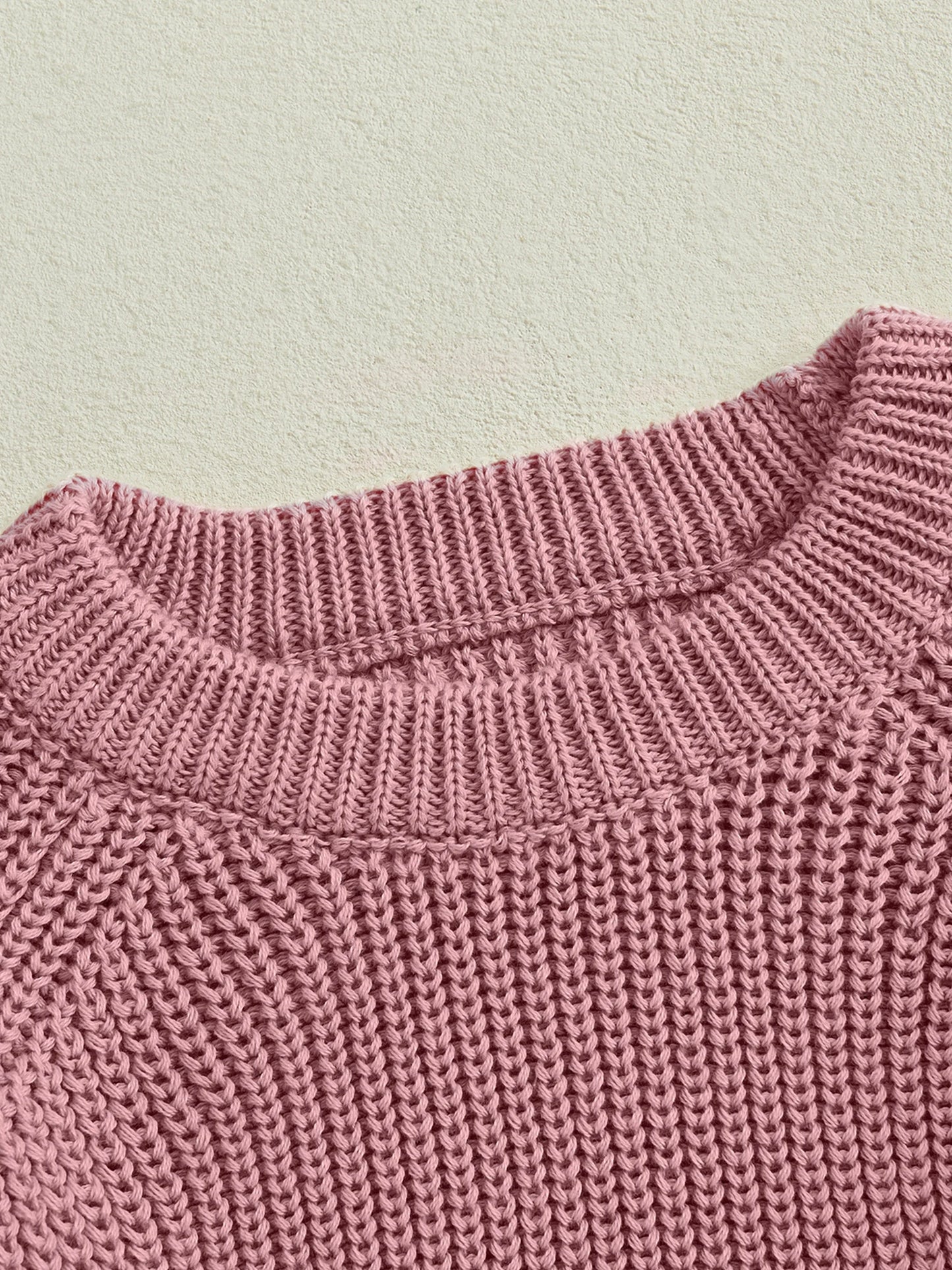 2025-05-08 Lioraitiin Toddler Baby Boys Girls Knit Sweaters Long Sleeve Round Neck Solid Color Pullover Fall Tops