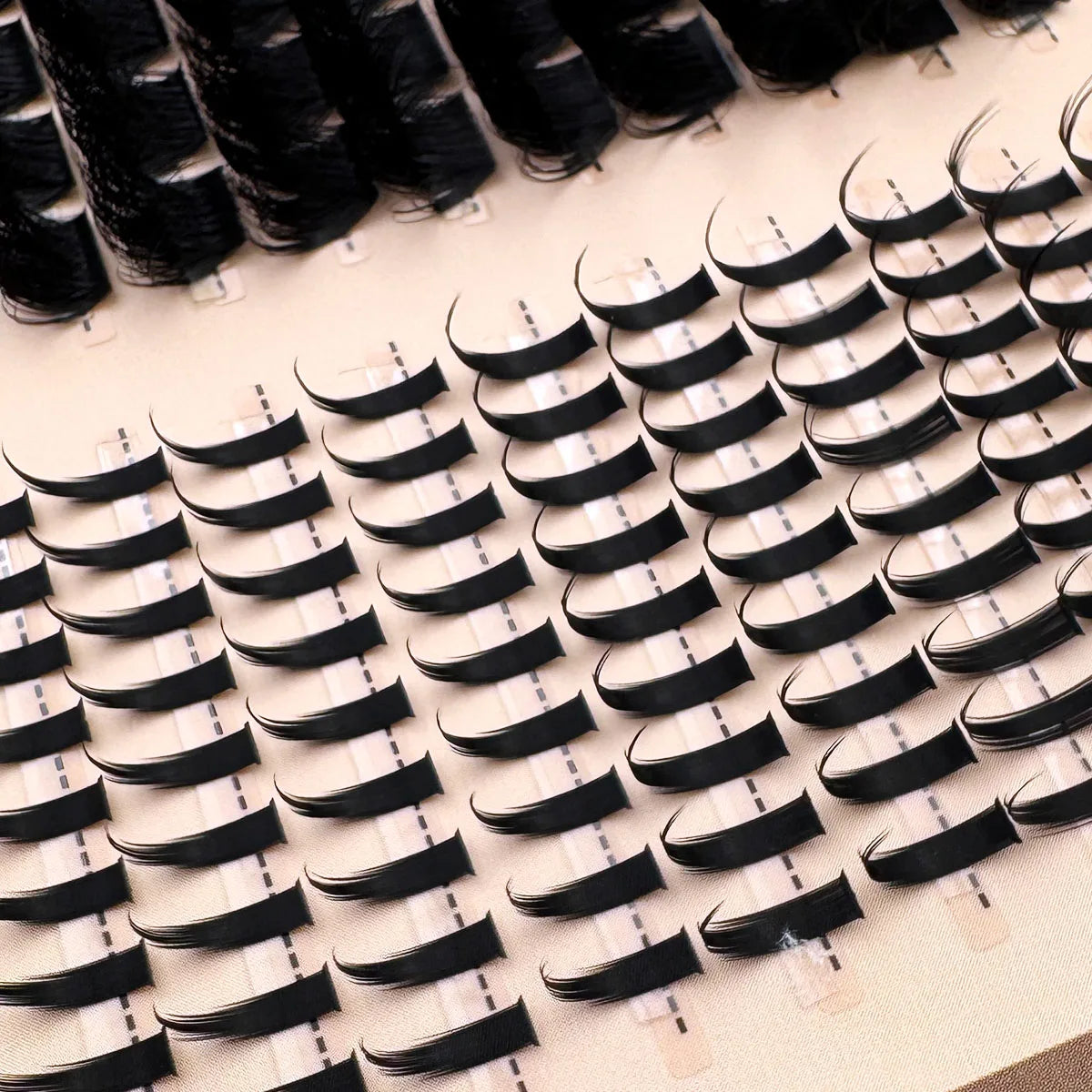 300D-60DLash Clusters With Spikes & Bottom Lashes  Fluffy Volume Manga Natural Spiky Cluster Manga Lash D Curl Individual Lashes