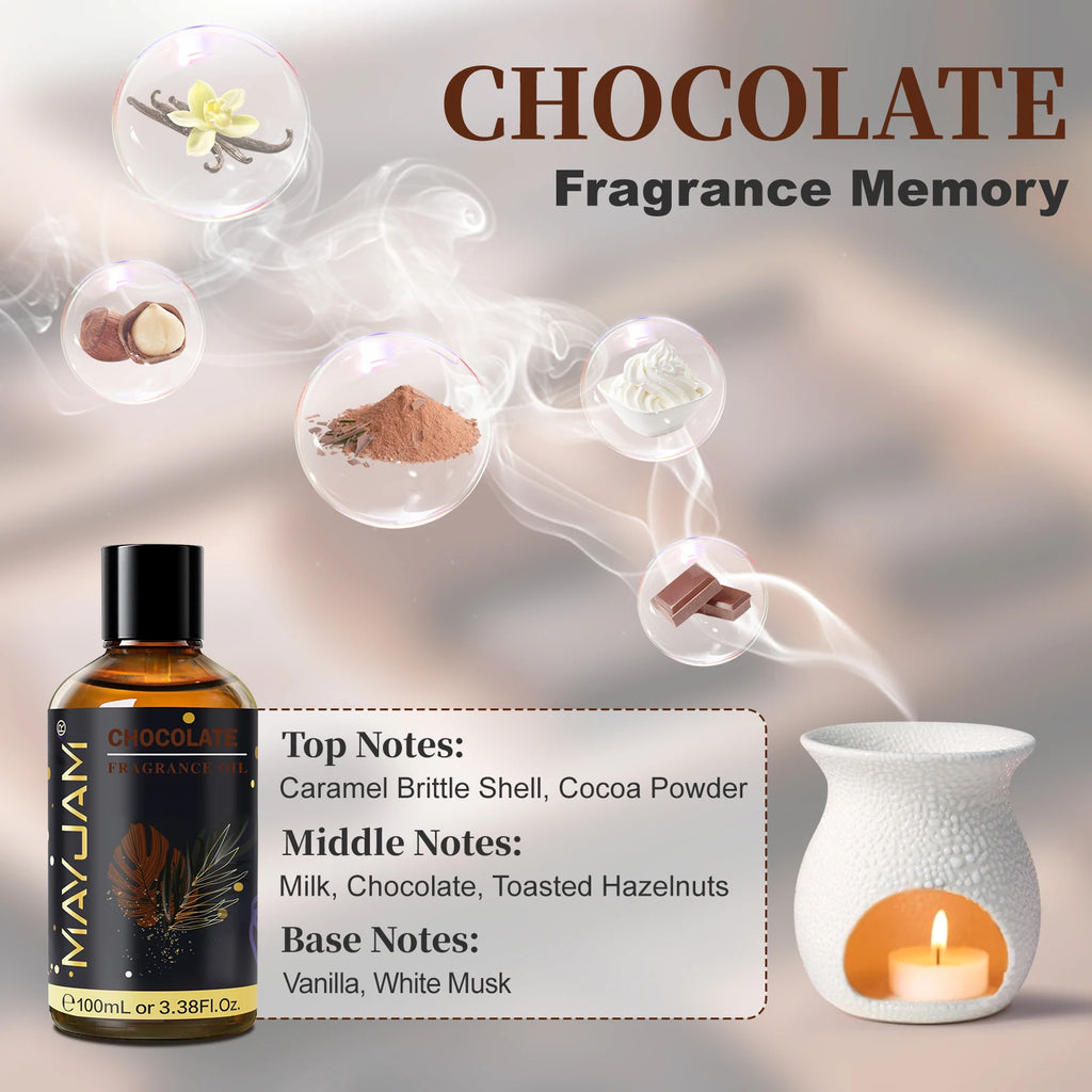 MAYJAM Fragrance Essential Oil 100ml Coconut & Hibiscus White Musk Sweet Tobacco Santal Sanctuary Hotel Fruit Carnival Blend Oil