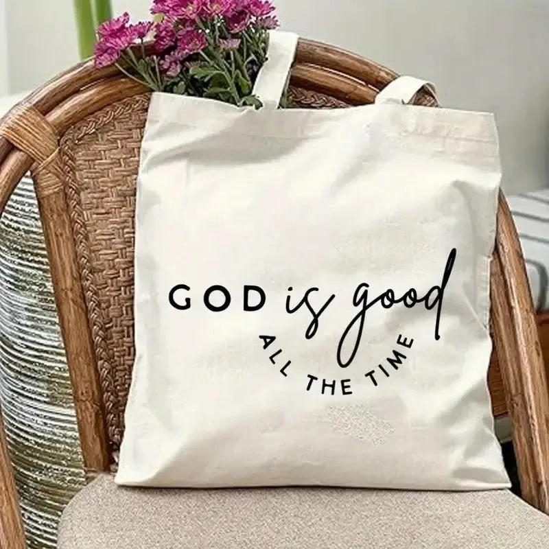 God Is Good Canvas Tote Bag