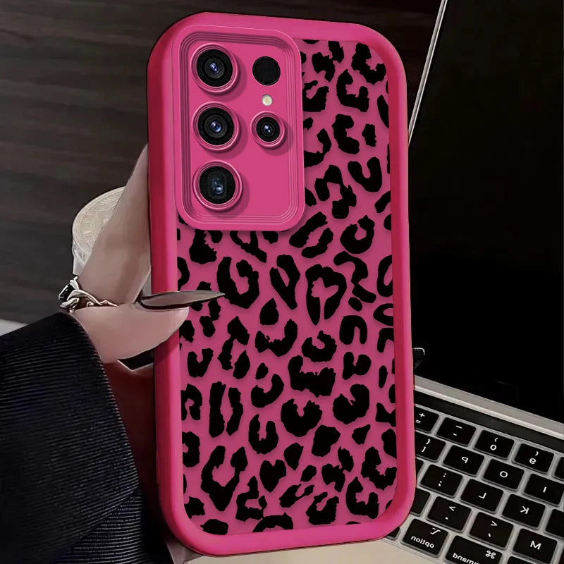 Leopard Print Silicone Case – Samsung Galaxy