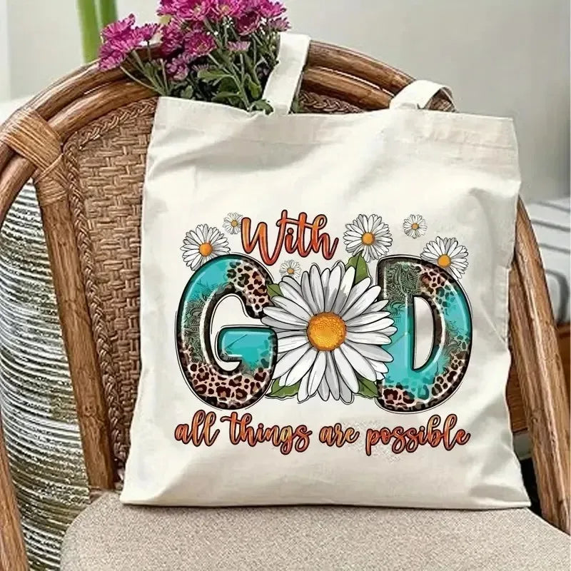 God Is Good Canvas Tote Bag
