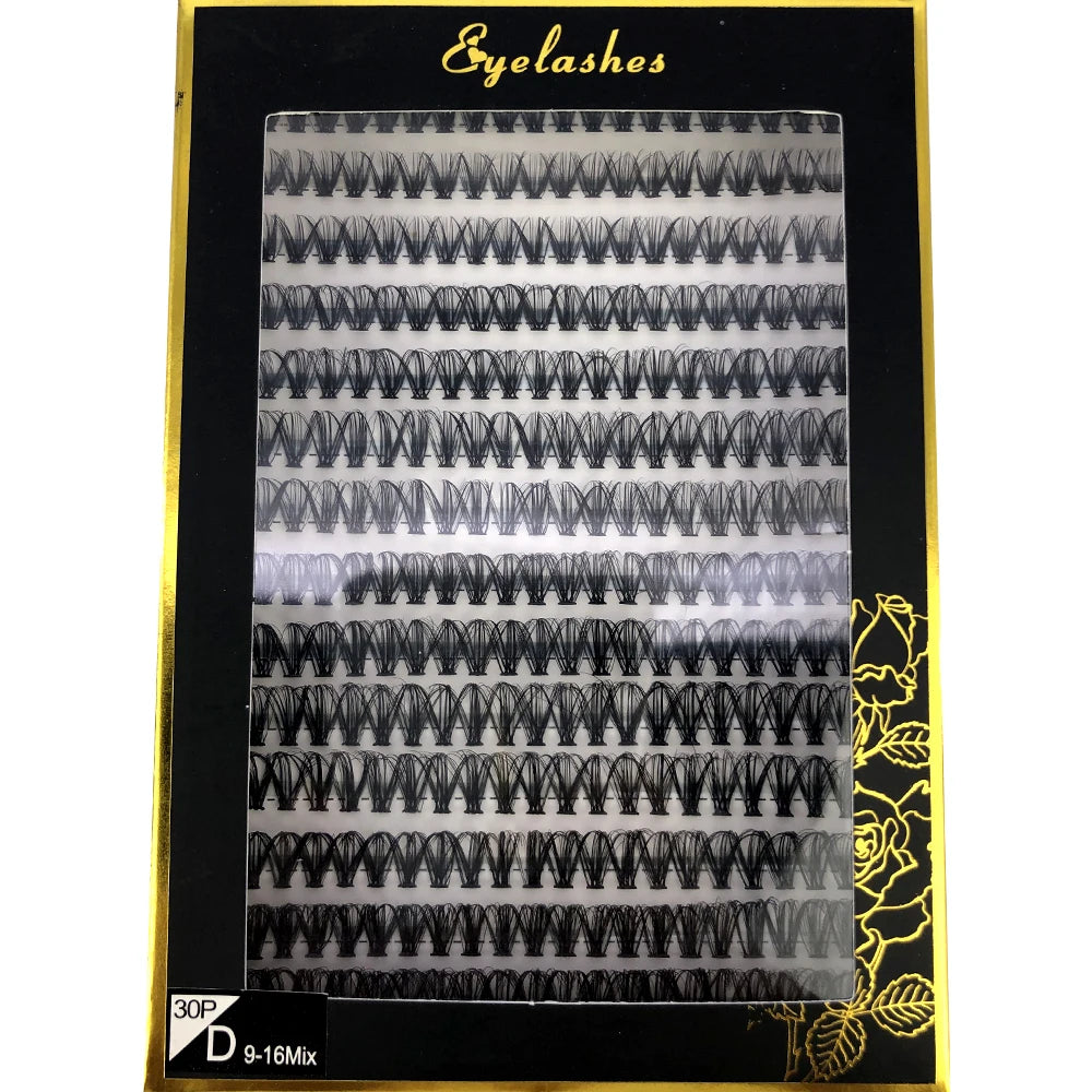 30D 40D 60D 80D Mixed Tray Individual Lashes 3D Russia Volume Eye Lashes Soft Natural Lashes Mink Lash Cluster False Eyelashes