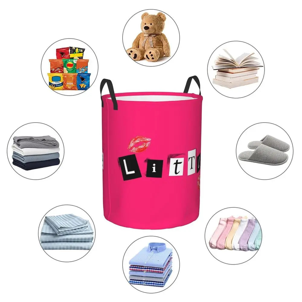 Burn Book Mean Girls Foldable Laundry Baskets Dirty Clothes Home Organizer Large Waterproof Hamper For Home Kids