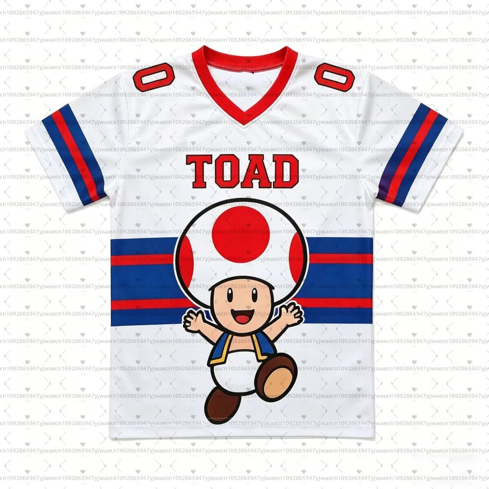 26 Men Women Super Mario Bros Yoshi Peach T Shirt Kids Summer Dress Boy T-Shirt Men Women Short Sleeve Top Short Sleeve T-Shrit