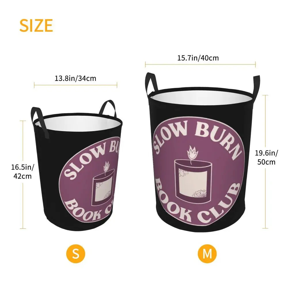 Burn Book Mean Girls Foldable Laundry Baskets Dirty Clothes Home Organizer Large Waterproof Hamper For Home Kids