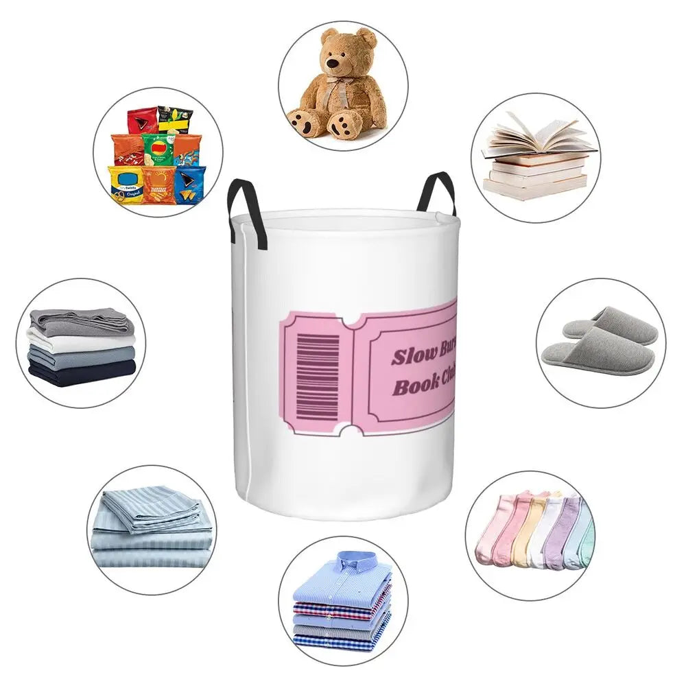 Burn Book Mean Girls Foldable Laundry Baskets Dirty Clothes Home Organizer Large Waterproof Hamper For Home Kids