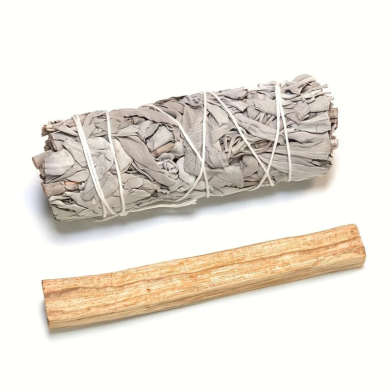 A Set Consisting of 1pc of Stone, White Sage,And Peruvian Golden Wood,Ideal for House Cleaning.It Makes a Great Gift for Parents