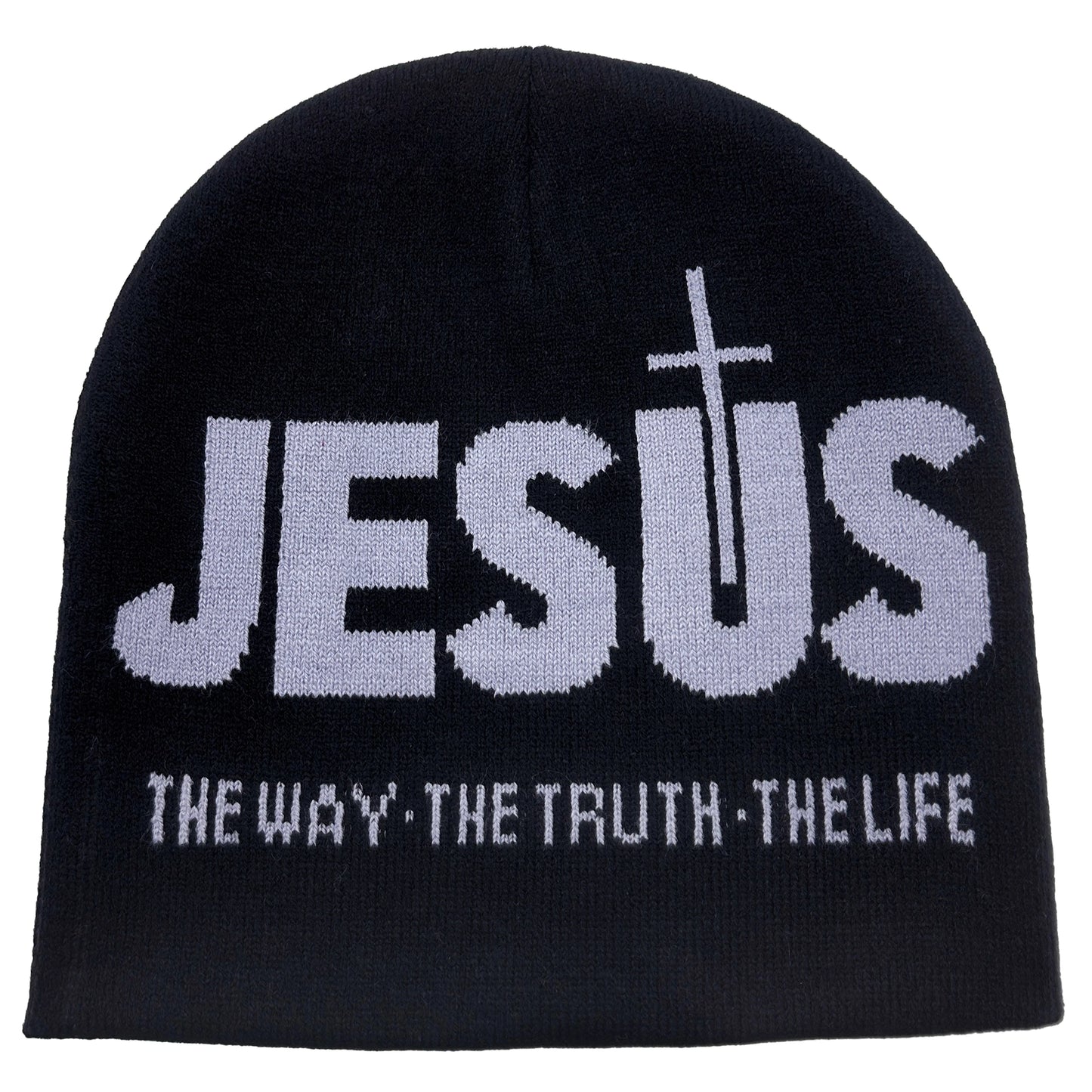 Jacquard Alphabet JESUS  Knit Hat Autumn/Winter Outdoor Thermal Hat Unisex Pullover Hat