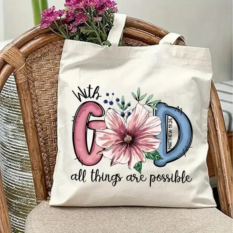 God Is Good Canvas Tote Bag