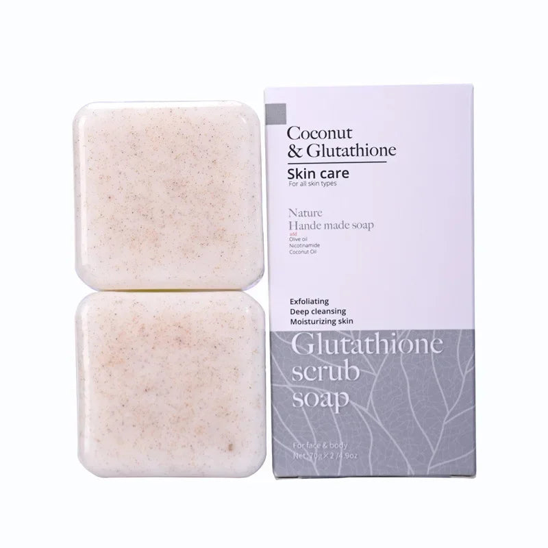 Kojic Acid & Sweet Orange Scrub Soap 70g/140g Glutathione Coconut Milk Cedar Turmeric Brightening Scrub Kojic Acid Scrub Soap